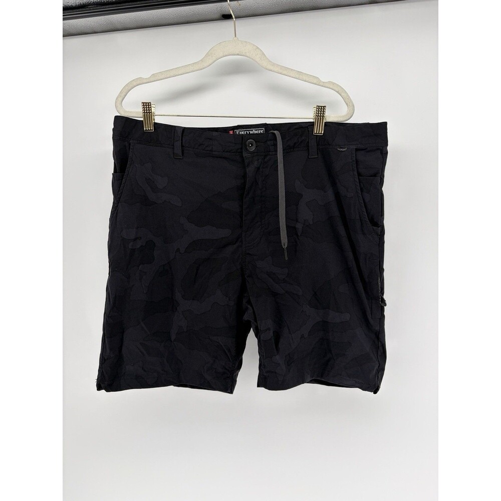 686 Everywhere Featherlight Shorts Mens 36 (True38) Black Camo Outdoor Hybrid 7”